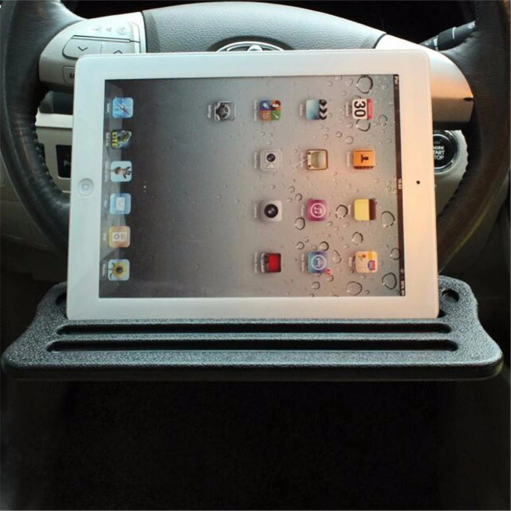 Ipad用ドリンクホルダー 車とタブレット用のユニバーサルデスクトップスタンド ハンドル付き Ipad Steering Wheel Holder Wheeltray Table Aliexpress