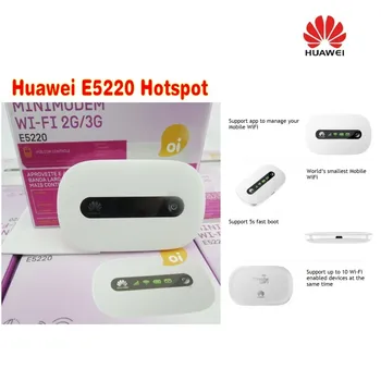 

New Original Unlock HSPA+ 21.6Mbps HUAWEI E5220 Portable 3G Wi-Fi Router