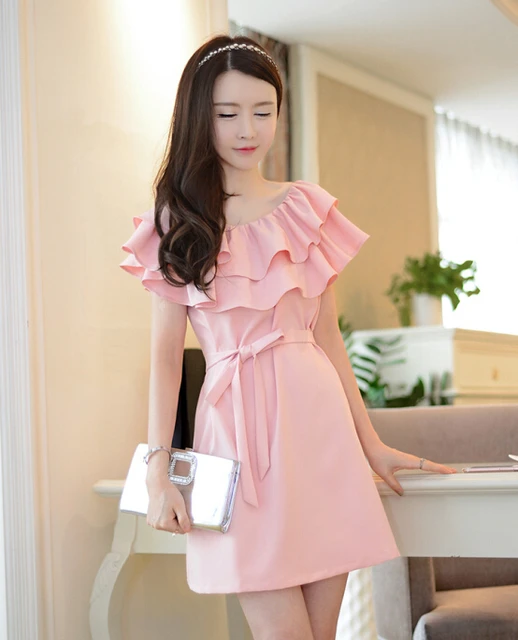 Pink Ruffled Dresses
