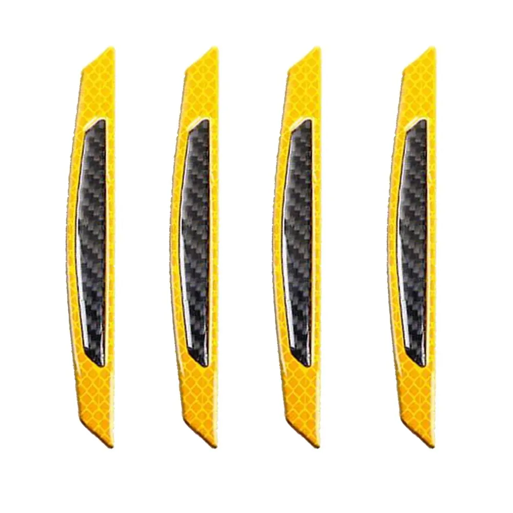 Защитная полоса для края двери автомобиля из углеродного волокна - Цвет: Цвет: желтый