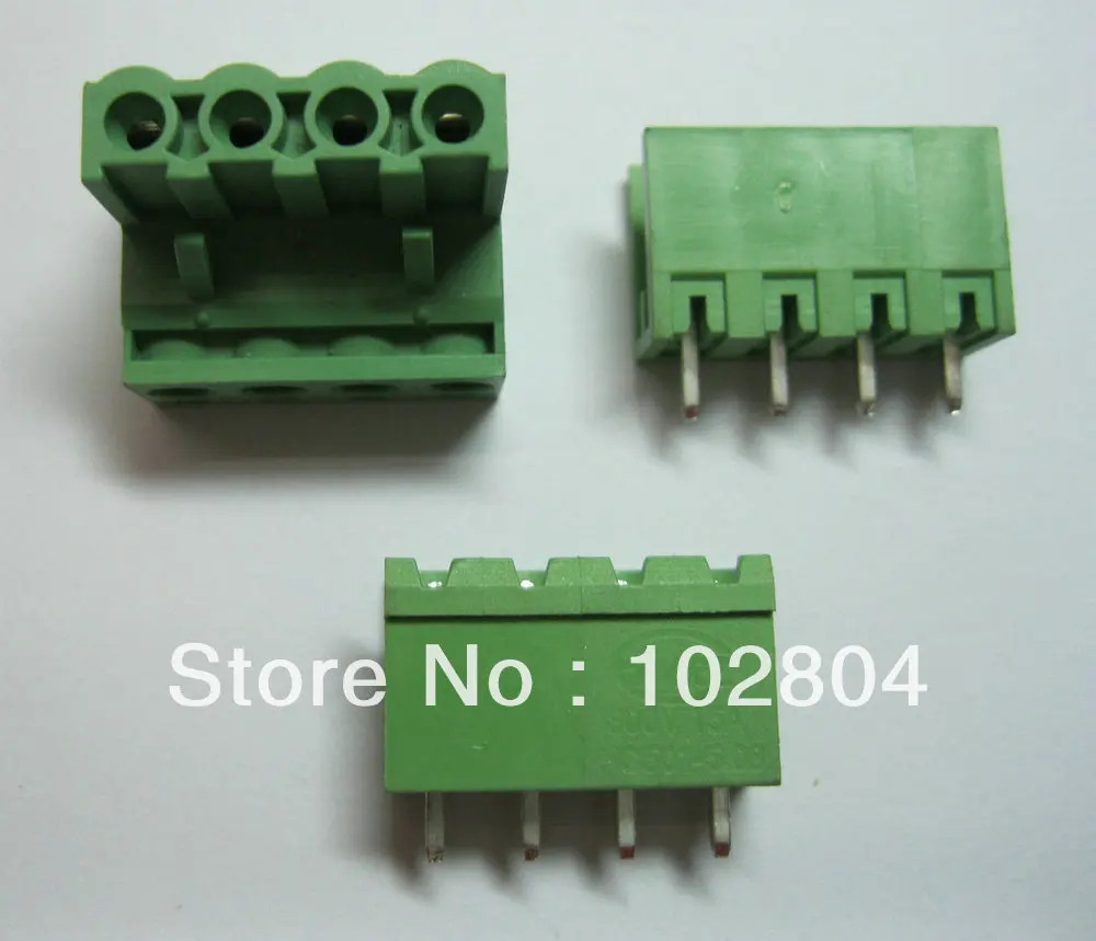 10 шт. шаг 5,08 мм 4way/pin винт клеммный блок разъемов зеленый цвет L вставные Тип