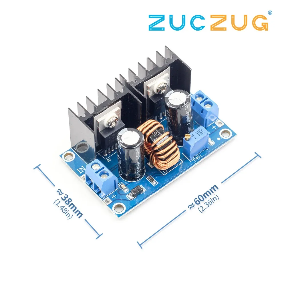 Понижающий модуль питания DC4-40v к DC1.25-36v 8A 200w Регулируемый XL4016E1 DC-DC DC регулятор