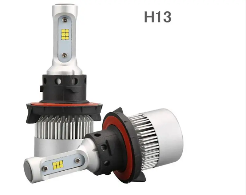 Светодиоды с чипом CSP H4 светодиодный H7 H11 H8 9006 HB4 H1 H3 HB3 S2 для автомобильных фар 72 Вт 8000LM автомобилей лампы 6500 к 12 V 4300 K 8000 K светодиодный S