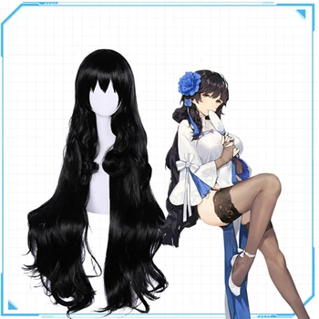 

Japanese Game Girls Frontline Cosplay Wig 95 Cosplay Wig Long Curly Cosplay Wig Hair Black Hair for Women