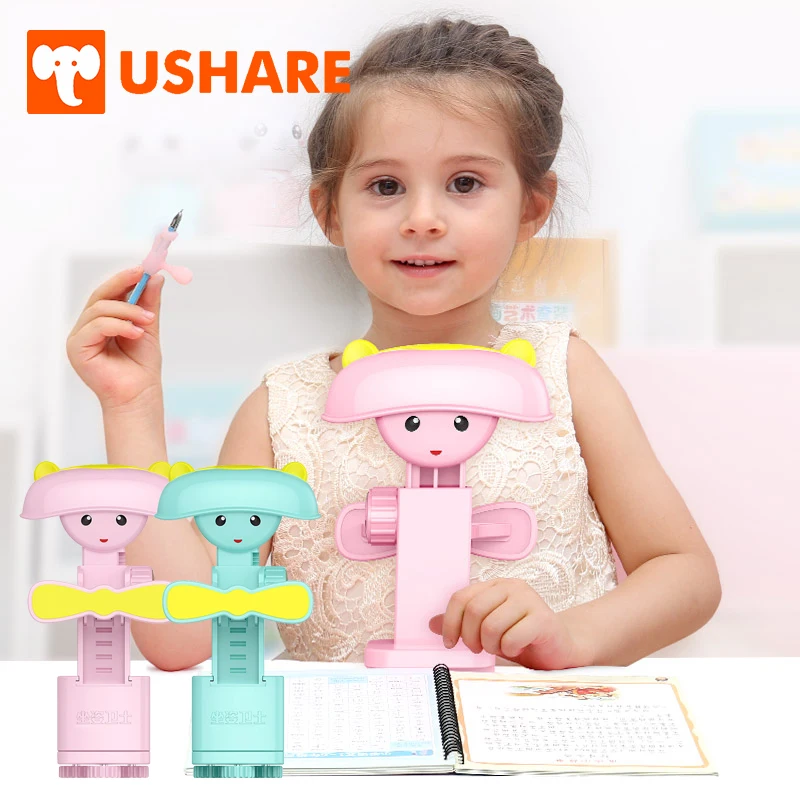 

USHARE Sitting Writing Posture Corrector For Students Adjustable Protector Correction Protect Eyesight For Kids Stationery Sets