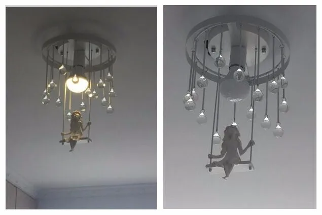 Современная Художественная люстра в виде ангела, светодиодные лампы, креативная люстра в скандинавском стиле для гостиной, спальни, светодиодная люстра E27, светодиодный светильник, люстры