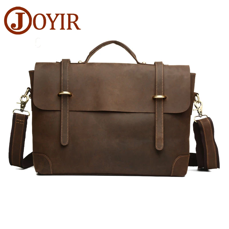 

Luxury Brand Men Briefcase Hasp Belt Genuine Leather Crossbody Bag Male Designer Handbags Vintage Shoulder Bag For Men Bag