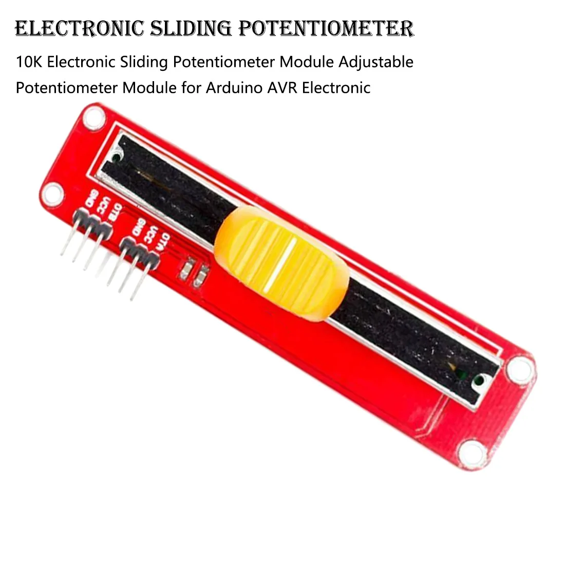 10K регулируемый потенциометр модуль для Arduino AVR электронный раздвижной потенциометр модуль