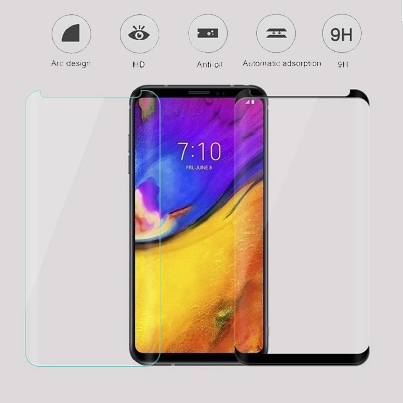3D Tempered Glass For LG V35 ThinQ Full Cover 9H Protective film Explosion-proof Screen Protector | Мобильные телефоны и