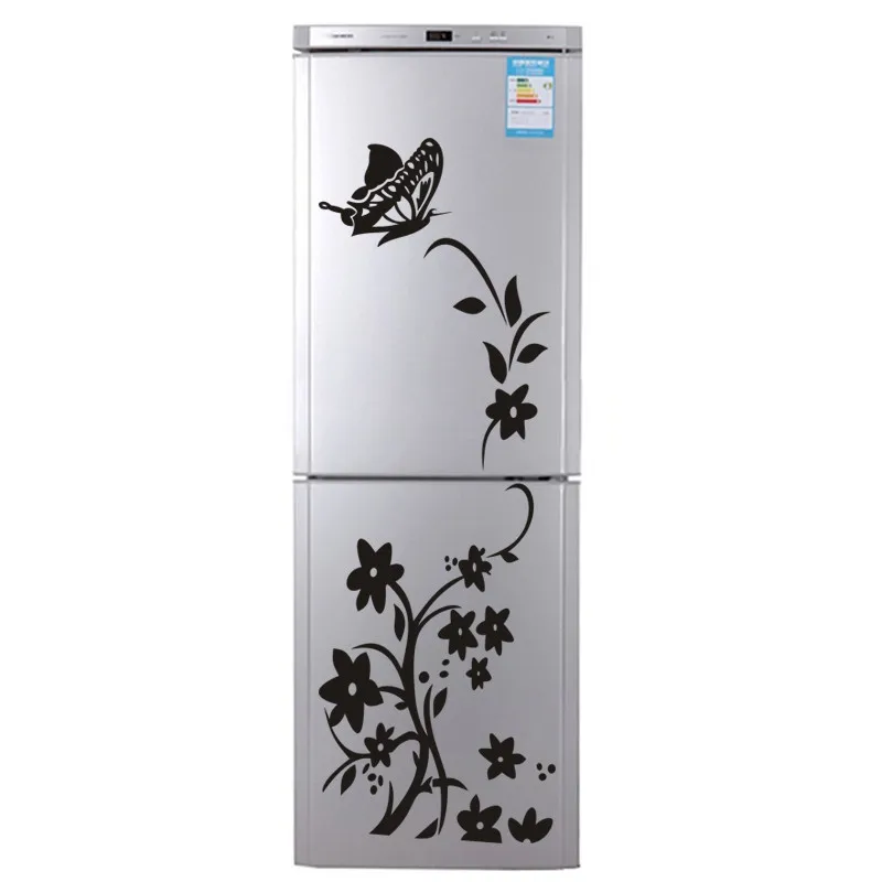 2 шт. креативная Высококачественная наклейка-бабочка для стиральной машины на холодильник, ванная комната, украшение вашего дома, настенная наклейка, обои