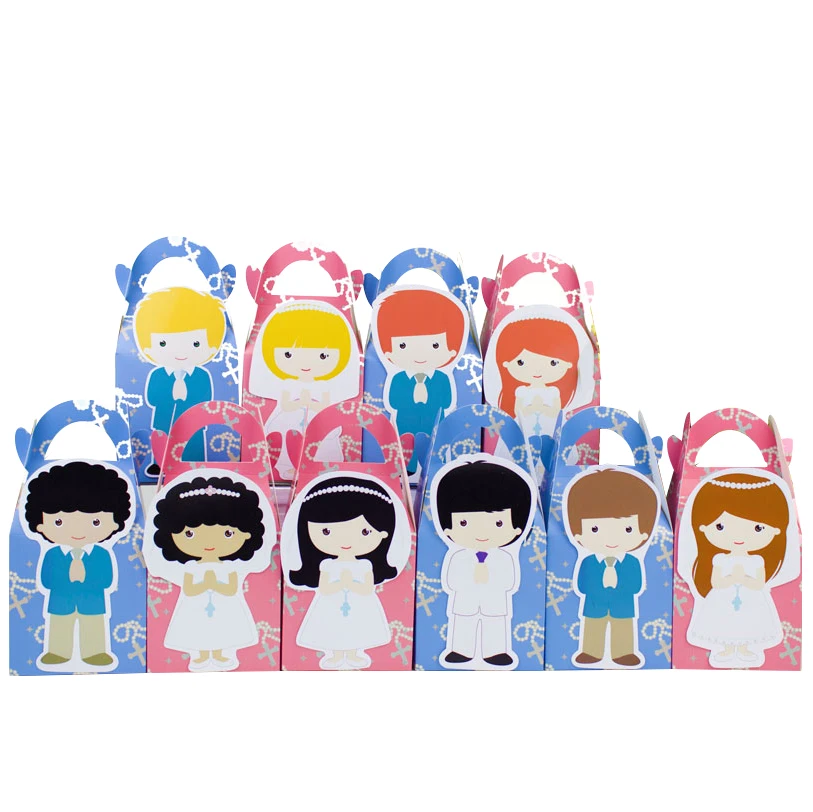 

My First Communion Favor Box Candy Box Gift Box Cupcake Box Kids Birthday Party Supplies Decoration Event Party Supplies