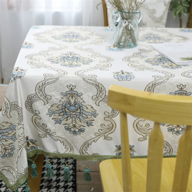 Бесплатная доставка европейские цветы белая скатерть дома/Отель покрытие стола каминные De Mesa многофункциональные печатные покрыта тканью