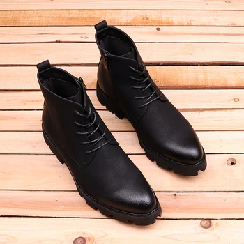 

Autumn and Winter Men Casual shoes Hard-Wearing high-top Shoes Men Sneaker Lace-up Trend Men Platform Shoes Breathable Male