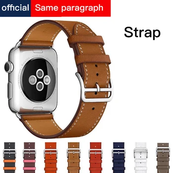 

Luxury Leather Strap For Apple Watch Series 1 2 3 4 Simple Sports Band For Apple Watch Correa Accessories 38 40 42 mm Bracelet