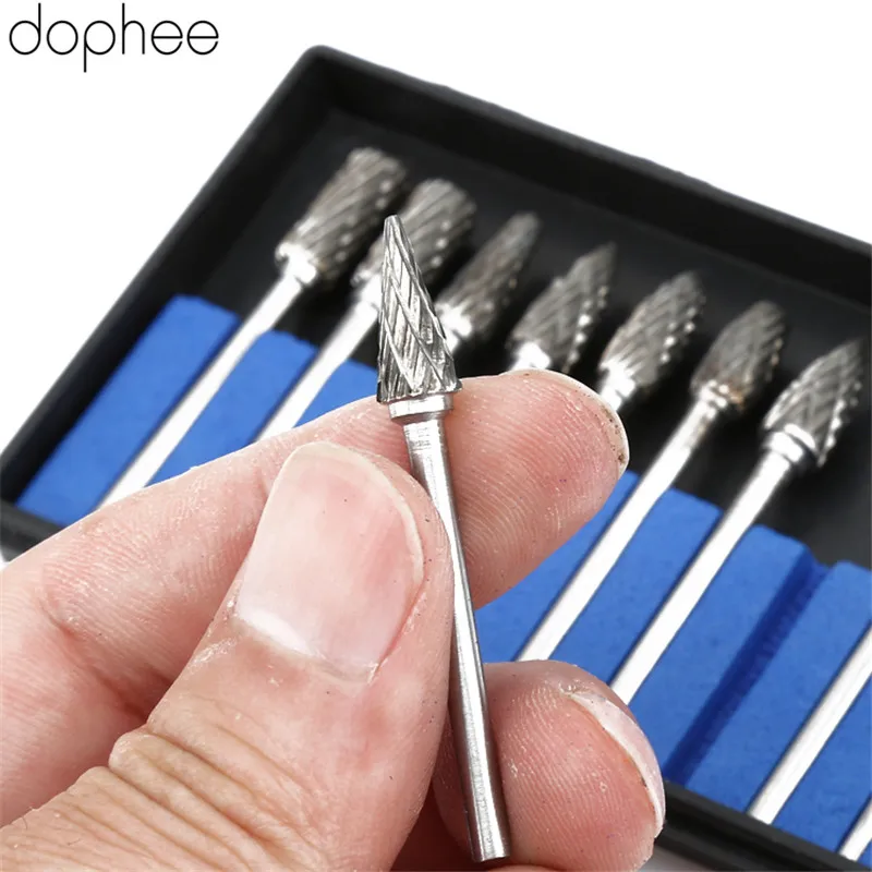 Dophee 10 шт. Аксессуары Dremel сверлильный станок резьба гравировальный набор сверла