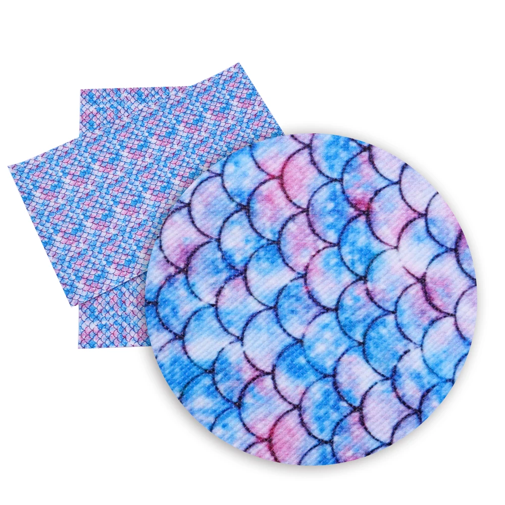 

David accessories 20*34cm Fish scale faux artificial Synthetic leather fabric hair bow diy decoration crafts 1piece,1Yc4544