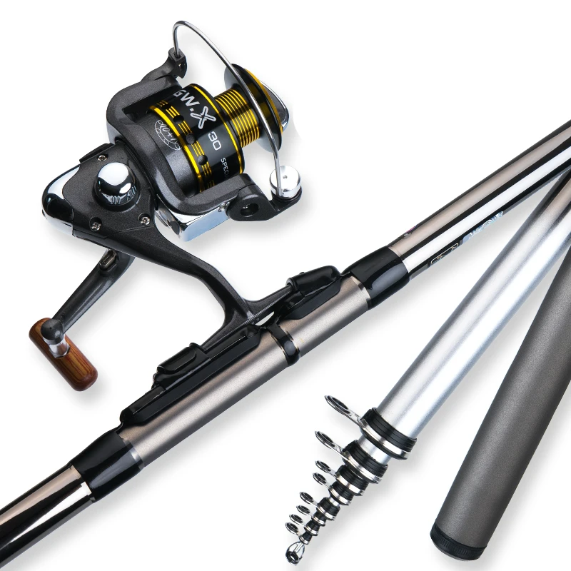  High Quality Fishing Rod Set with Reel Carbon Fishing Gear Stream Seapole Fishing Rod Ultra-light S