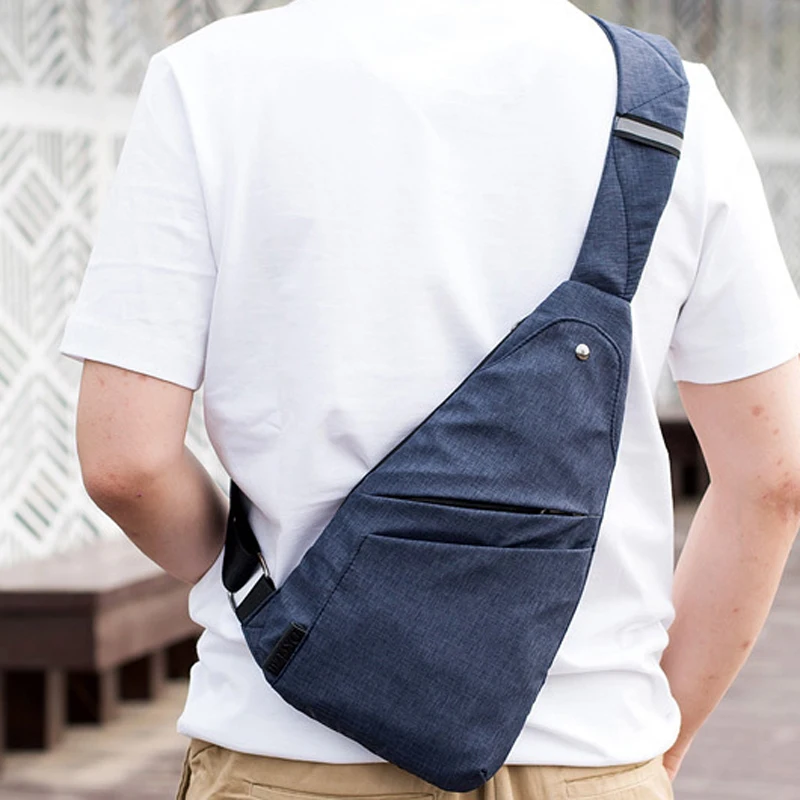 9 шт./партия, модная тонкая мужская парусиновая сумка с защитой от кражи для путешествий на открытом воздухе, сумка через плечо, сумка для