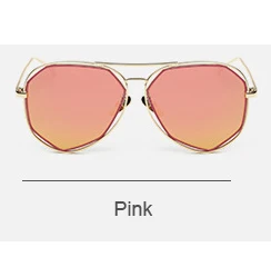 pink Laurafairy Солнцезащитные очки для женщин Для мужчин пилот Солнцезащитные очки для женщин зеркальные Женская мода двойной Рамки Защита от солнца Очки UV400 62229 - Цвет линз: pink