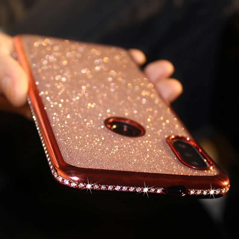 Bling Glitter Case For Huawei honor 7A 7X 7C 8X 8A 9 V 10 Lite 20 i 9X Pro Y5 Y6 Y7 Prime Y9 2018 2019 Diamond Rhinestone Cover Bling Glitter Case For Huawei honor 7A 7X 7C 8X 8A 9 V 10 Lite 20 i 9X Pro Y5 Y6 Y7 Prime Y9 2018 2019 Diamond Rhinestone Cover