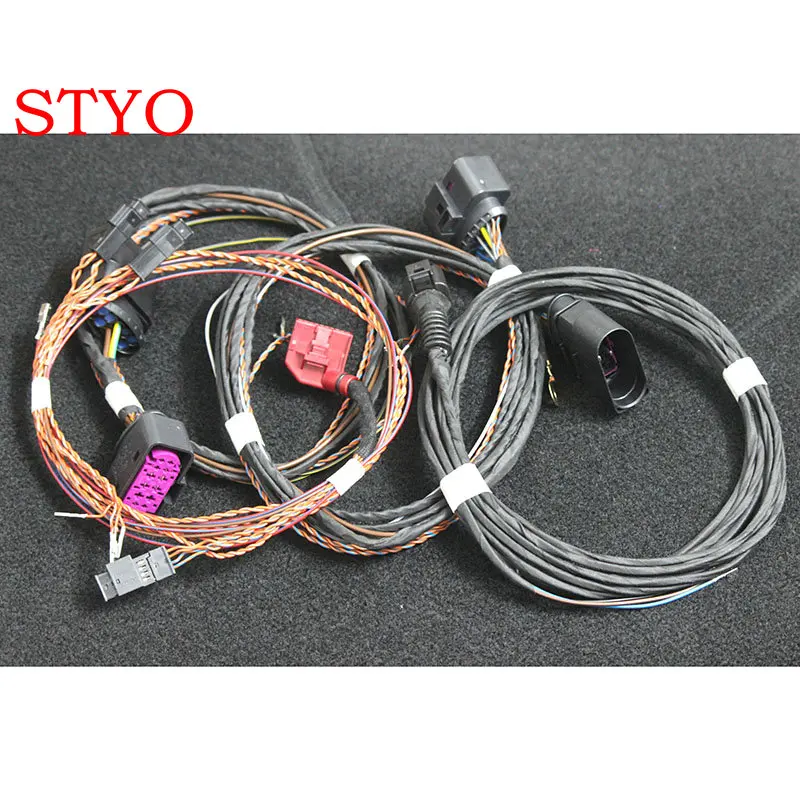 STYO Авто выравнивание диапазон светодиодный фары поворотные AFS провода+ 10 до 14 контактный разъем адаптер для VW Tiguan