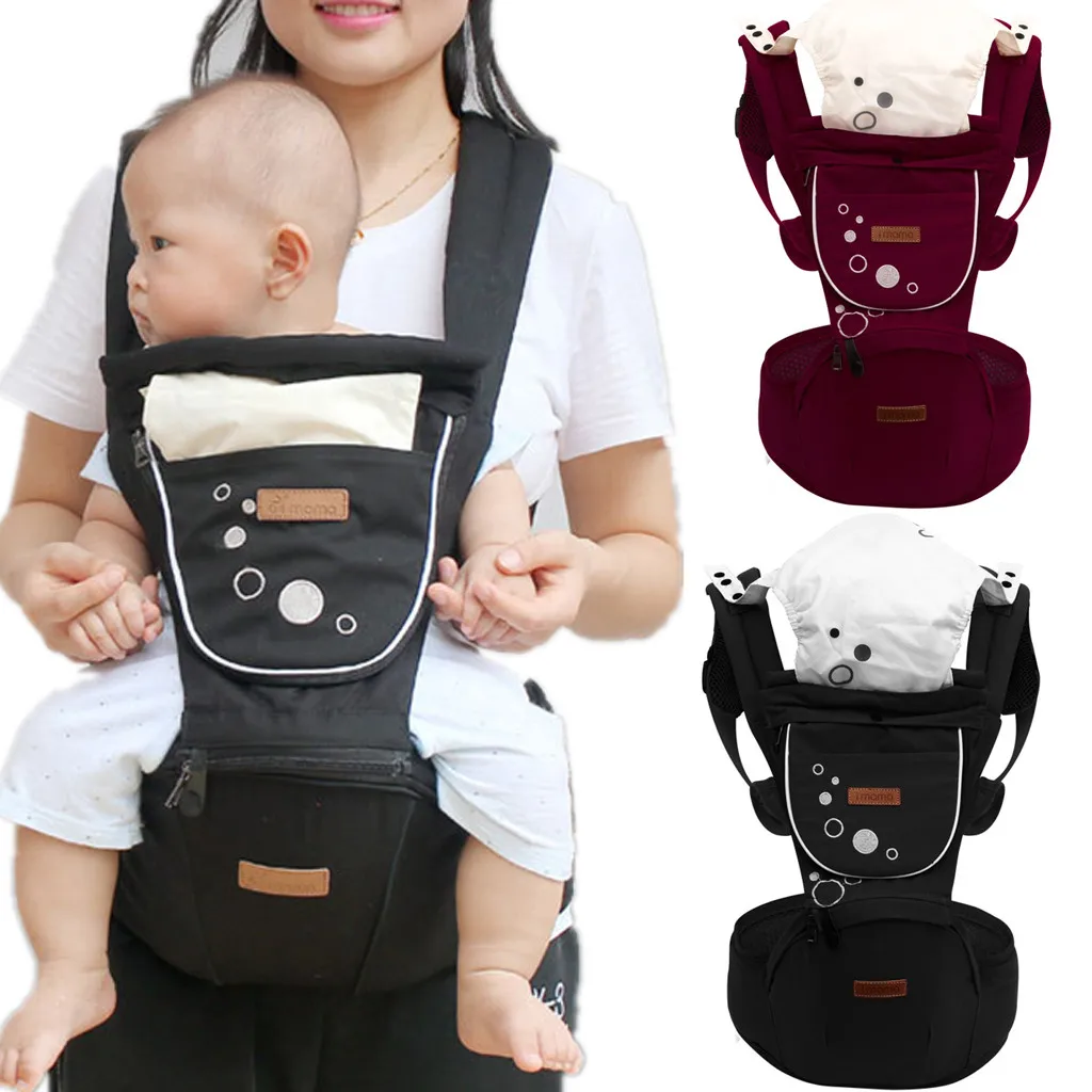 

Ergonomic Baby Carrier Infant Baby Hipseat Carrier Front Facing Ergonomic Kangaroo Baby Wrap Sling for Baby Travel 0-36M#35