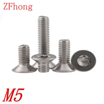 

100PCS M5*8/10/12/16/20/25/30 A2 Stainless Steel Torx Countersunk head machine screw screws