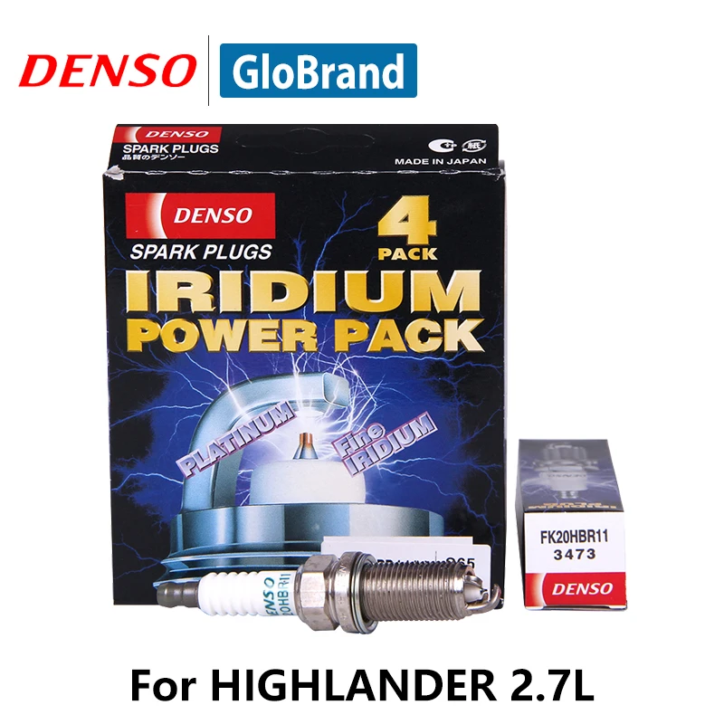 4pieces/set DENSO Car Spark Plug For Toyota Highlander Crown Peugeot
