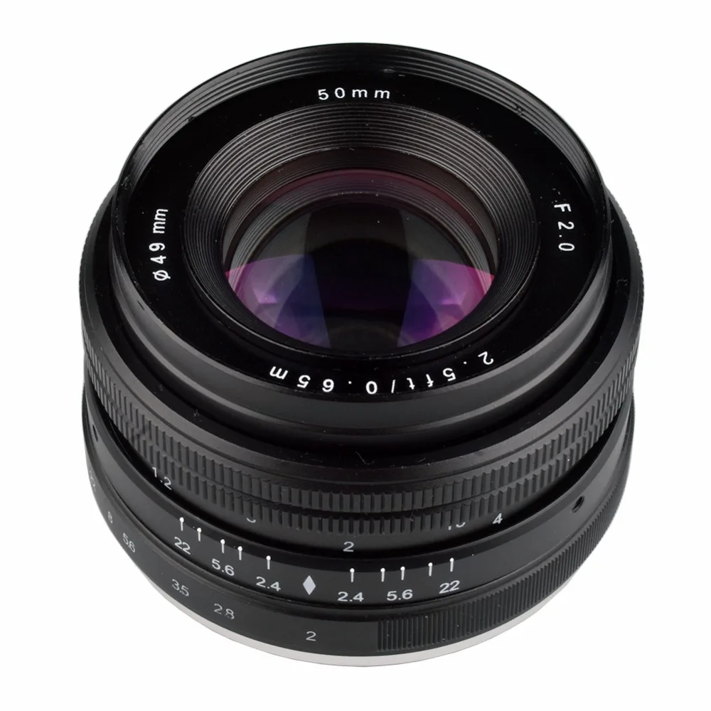Объектив с фиксированным ручным фокусом Для беззеркальных камер Sony E Mount Cannon Nikon