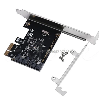 

PCIE PCI Express to SATA3.0 2-Port SATA III 6G Expansion Controller Adapter Card Drop ship