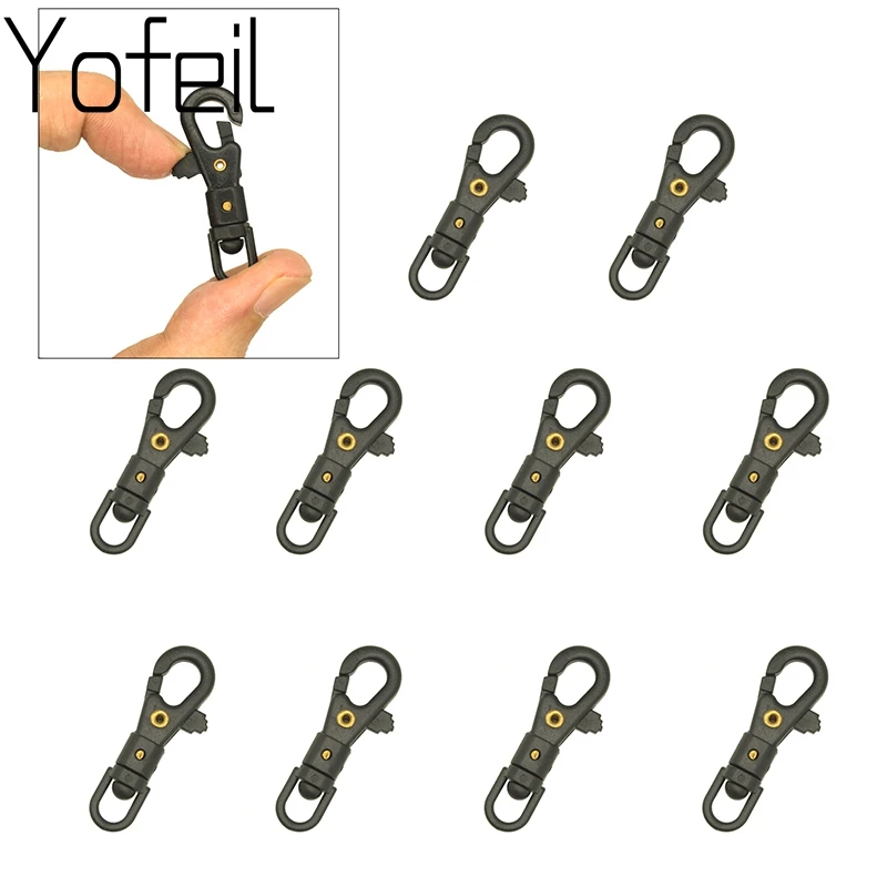10X EDC Outdoor Survival Mini Rotatable Hang Buckle Quickdraw Key Chain Tool G4 