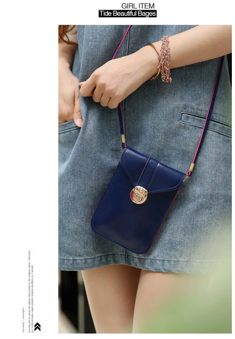 Женская мини-сумка на плечо с клапаном, сумка через плечо, простая Корейская стильная винтажная однотонная модная сумка с замком для девушек