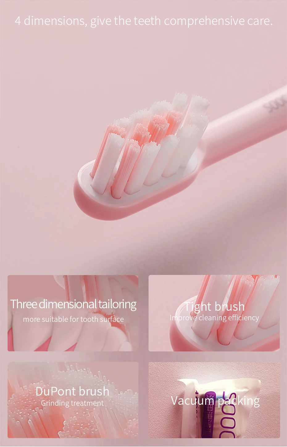 New Original SOOCAS X3 Waterproof Electric Toothbrush Rechargeable Sonic Electrric Toothbrush Upgraded Ultrasonic Toothbrush 8