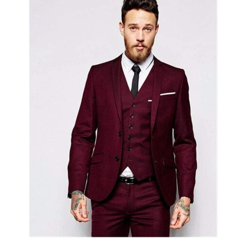 maroon business dress