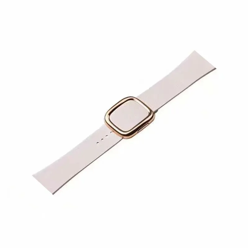 Современная Пряжка, ремешок из натуральной кожи для Apple Watch, ремешок, 4 браслета, сменный ремешок для iWatch, серия 3, 2, 1, 38 мм/40 мм/42 мм/44 м