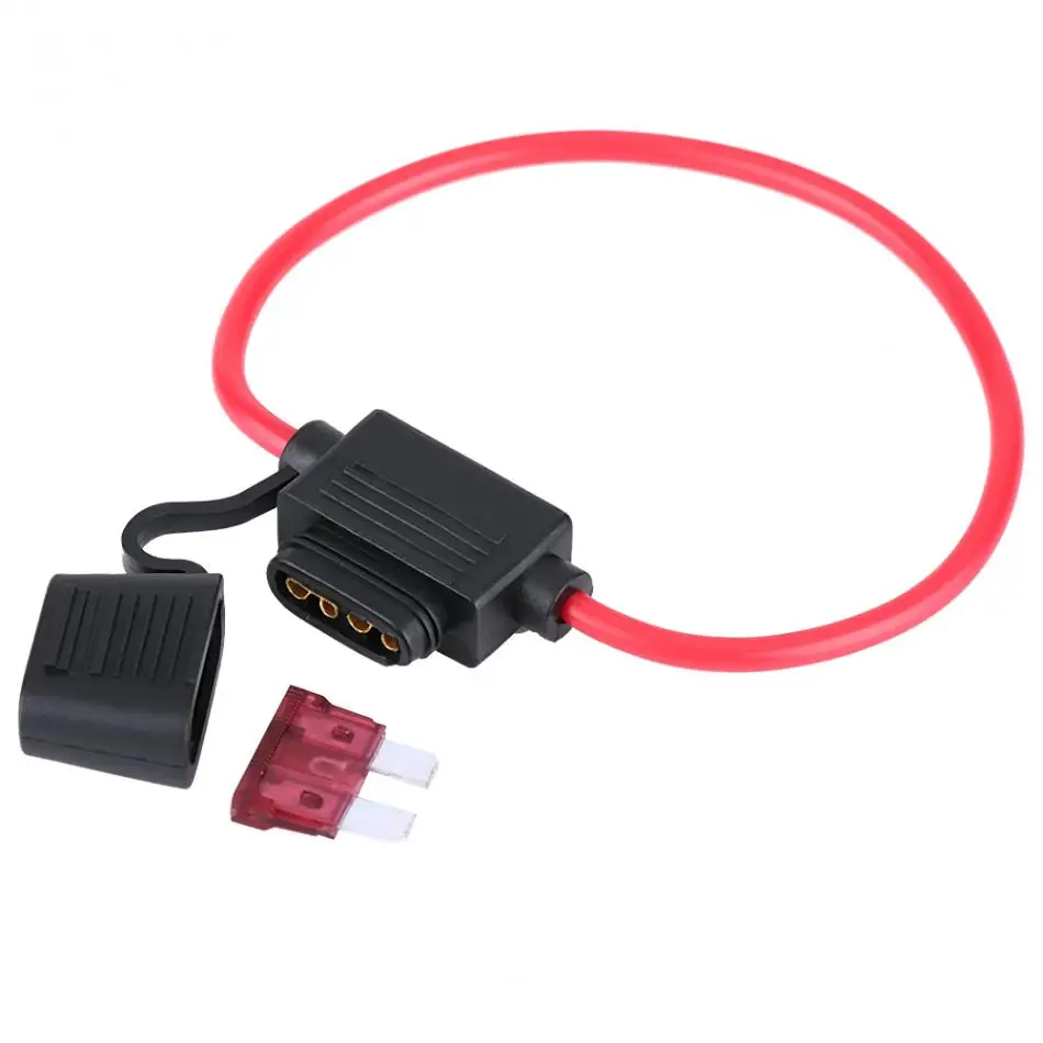 10pcs DC 12V 40A Standard Blade In Line Fuse Holder for Car Auto Bike