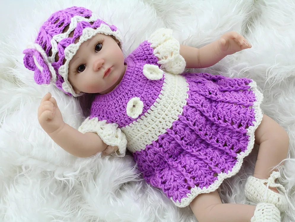 realistic crochet baby doll