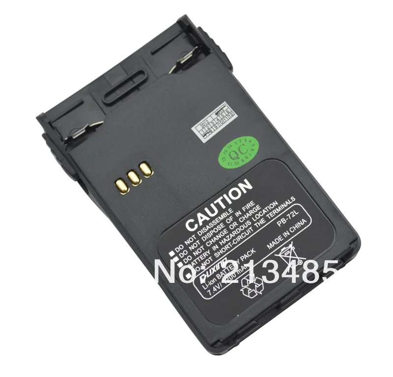 PB-72L 1200mAh DC 7,4 V литий-ионный аккумулятор для PUXING PX-888K, PX-UV973, PX-777, PX-328, PX-728, PX-888 с зажимом для ремня