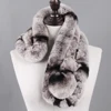 New Winter Natural Rex Rabbit Fur Ring Scarf Women Warm Real Rex Rabbit Fur Mufflers Russian Lady Genuine Rex Rabbit Fur Scarves ► Photo 3/6