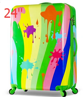 colorful hardside luggage