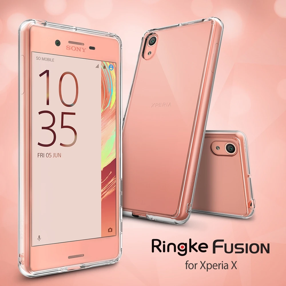 imágenes para 100% Original Ringke Fusión Caso para Xperia X-Crystal PC de Nuevo Panel + Marco de TPU Suave de La Gota Protección Fundas para Sony Xperia X imágenes para 100% Original Ringke Fusión Caso para Xperia X-Crystal PC de Nuevo Panel + Marco de TPU Suave de La Gota Protección Fundas para Sony Xperia X
