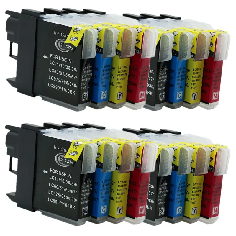 Replacement  Ink  Cartridges LC11/16/38 LC 11 16 38 LC11 LC38 LC16 LC-11 LC-38 LC-16 For  DCP-J715N DCP-J125 inkjet cartridge Ink Cartridges