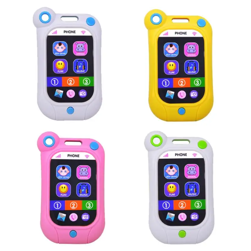 3 цвета телефон игрушка ребенок обучения и образования смартфон модель говорящая Игрушка музыкальный звук сотовый телефон детские игрушки