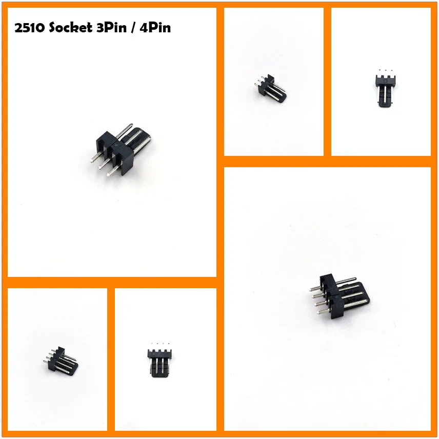 

2.54mm Pitch Spacing Fan 3Pin 4Pin 2510 Male Socket Tin Plated Copper Pin