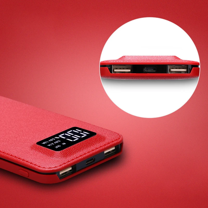 Power Bank 10000mAh External Battery Power Bank 2 USB LCD Power Bank Portable SmartPhone Charger for Samsung for XIAOMI