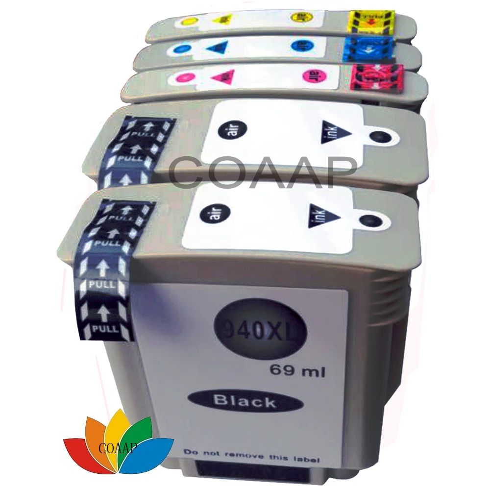 

5 PCS Compatible Ink cartridge for HP 940 XL Officejet Pro A910nc A910g 8000 8500 for 940XL with chip