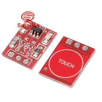 

Official smarian 3pcs TTP223 Touch Key Switch Module Touching Button Capacitive Switches Self-Locking/No-Locking Jog 2.5-5.5V