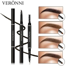 veronni Марка бровей Косметика естественный длительный Краски татуировка бровей Водонепроницаемый чёрный; коричневый карандаш для бровей Макияж