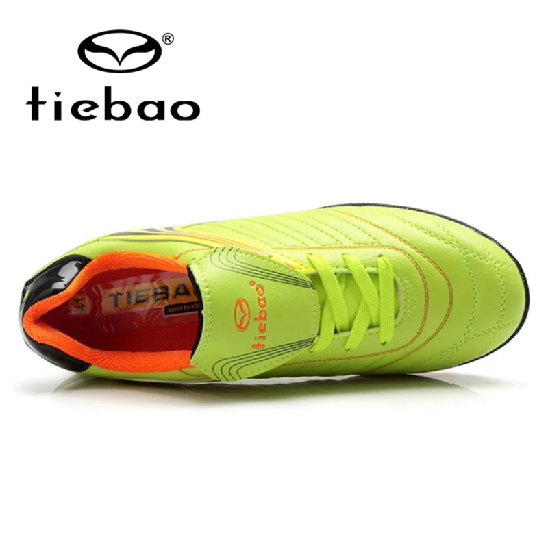TIEBAO ملعب نجيلة صناعي للعب كرة القدم أحذية الرجال الكاحل لكرة القدم أحذية Zapatillas هومبر TF العشب أحذية كرة القدم تنفس رياضية الرجال 3 ألوان