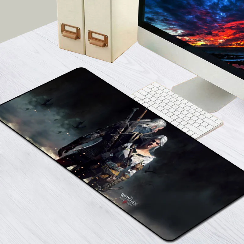 

Sovawin The Witcher Wild Hunt Mouse Pad Gamer 800x300mm Large Rubber Computer Mousepad Speed Anti-slip Washable Keyboard Pad Mat